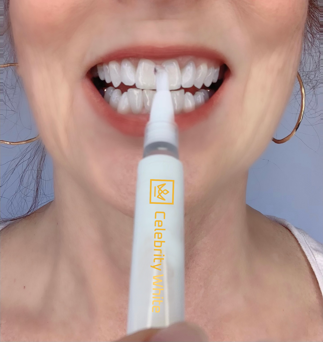 Celebrity Whiten Pen to whiten fast without tooth sensitivity.