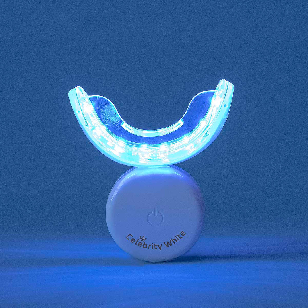 Celebrity White LED Blue Lights Mouthpiece. Cool Light Technology