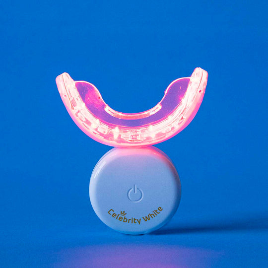 Celebrity White by Celebrity Smiles Club by Celebrity Smiles Club. Red LED Lights to Soothe, Heal, and Comfort Mouthsores.